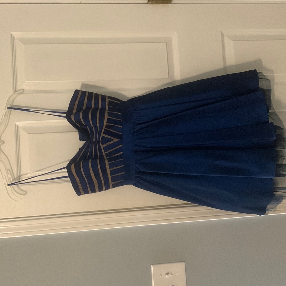 Juniors navy blue short dress
